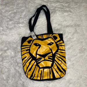 NWT Disney The Lion King Tote Bag with Mufasa graphic on front